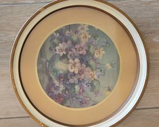 Framed Floral Still Life Watercolor Print