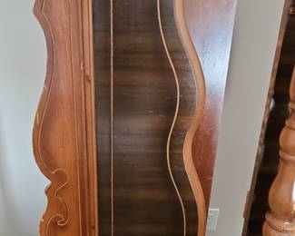 Victorian Walnut and Burl Walnut Bed Frame