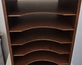 Quartet 5-Tier Wood Letter Sorter/File Organizer