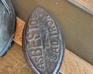 Antique Asbestos Sad Iron Set