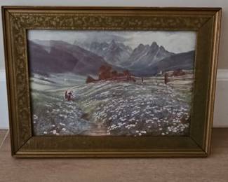 Alpine Landscape Painting by Kurt Moser