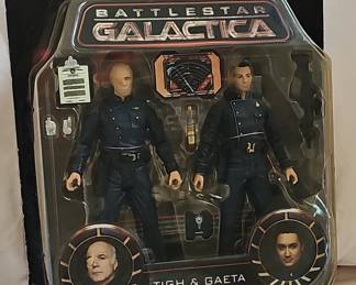 Battlestar Galactica Tigh & Gaeta Action Figures