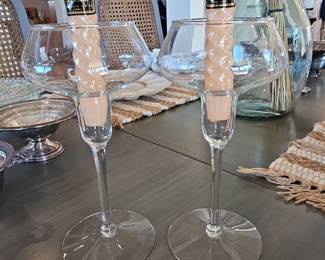 Hallmark Candle Holders with Candles