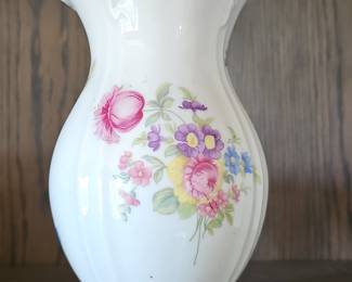 German Porcelain Floral Vase