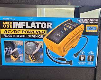 Bonaire Multi-Use Inflator with Auto Stop Digital Pressure Gauge