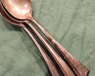 International Silver Co. "Queen" Pattern Serving Spoon Set