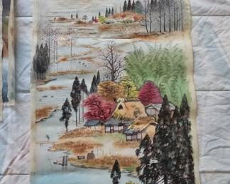 Japanese Landscape Scroll Painting by Koukei Kojima