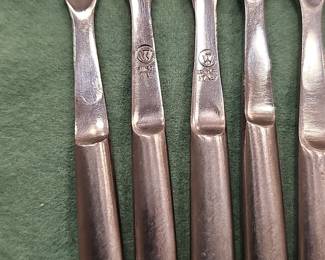 WMF "W" Mark Stainless Steel Oyster Forks (Set of 6)