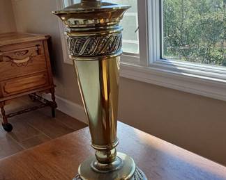 Vintage Stiffel Brass Table Lamp with Fluted Column