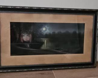 Moonlit Landscape Painting