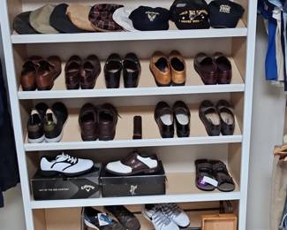 Assorted Men's Hats and Footwear Collection