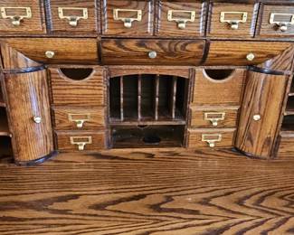 Oak Crest "S" Curve Roll Top Desk