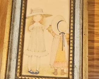 Framed "Two Girls" Print by Mary Engelbreit