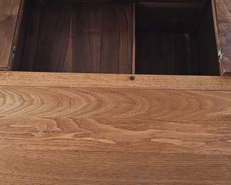 Vintage Oak Drop Leaf Bar Cart Tea Cart