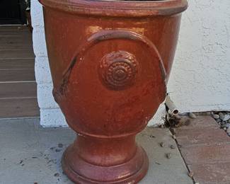 Large Glazed Terracotta Anduze Planter