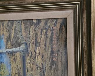 Autumn Landscape Painting by R. L. Freeman