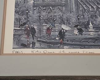 Maurice Legendre Paris Notre Dame le Square Viviani Print