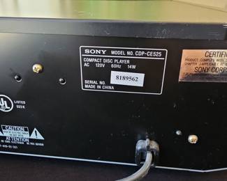 Sony CDP-CE525 5-Disc CD Changer