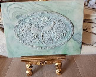 Incolay Stone with Pheasants and Peonies