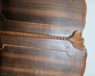 Victorian Walnut and Burl Walnut Bed Frame