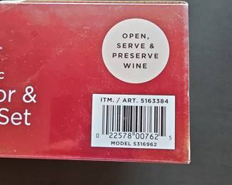 Rabbit 5-Piece Electric Wine Aerator & Corkscrew Set