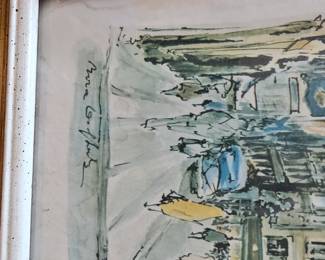 Roca Delpech: Amagertorv (Strøget) Watercolor Painting