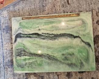 Incolay Stone with Pheasants and Peonies