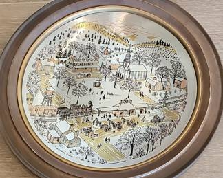 Reed & Barton Damascene "Christmas 1976" Limited Edition Plate