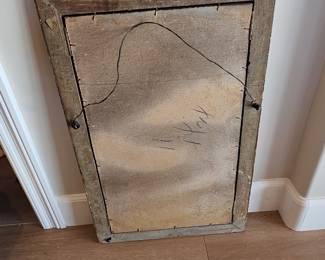 Distressed Giltwood Mirror