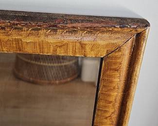 Distressed Giltwood Mirror