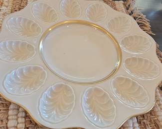 Lenox "Goldenrod" Egg Plate