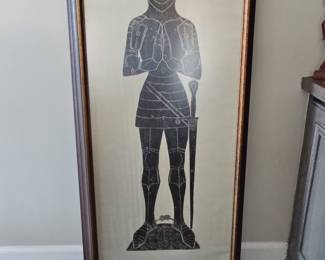 Sir John Peryent Brass Rubbing Print