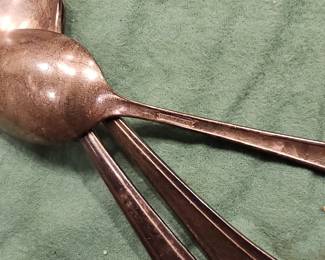 International Silver Co. "Queen" Pattern Serving Spoon Set