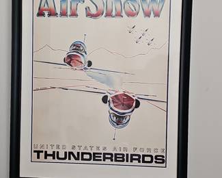 United States Air Force Thunderbirds Air Show Poster