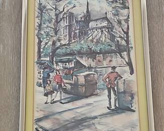 Arno - Paris, Notre Dame Abside Watercolor