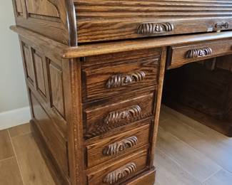 Oak Crest "S" Curve Roll Top Desk