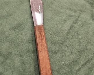 Vintage Stainless Steel Grapefruit Knife with Wooden Handle