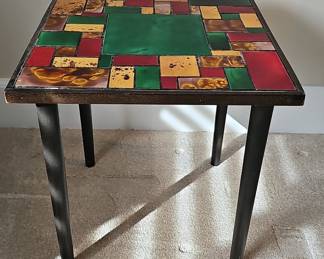 Mid-Century Modern Georges Briard Mosaic Tile Side Table