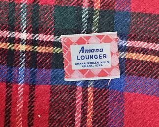 Amana Lounger Plaid Wool Blanket