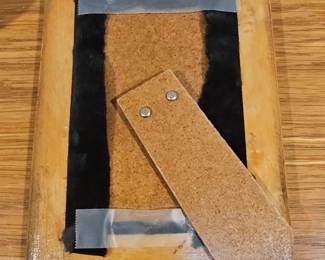 Persian Khatamkari Inlaid Picture Frame with Miniature Peacock Painting