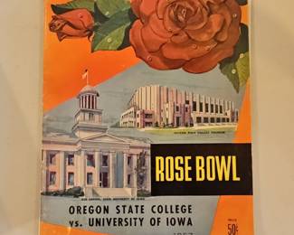 1957 Rose Bowl Official Program: Oregon State College vs. University of Iowa
