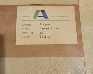 Tregear "Saw Mill Road" Oil Painting