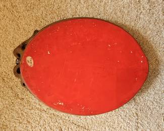 Oval Gilt Frame with Floral Print by J.L. Lemoine