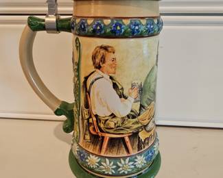 Gerz West Germany Beer Stein with Pewter Lid