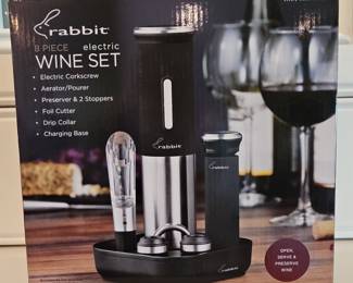 Rabbit 8-Piece Electric Wine Set