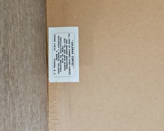 Vintage Chinese Watercolor Painting of White Roses and Butterfly