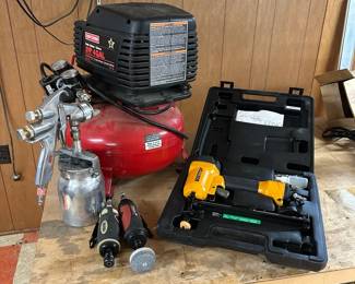 Craftsman Air Compressor  Finishing Tool Lot