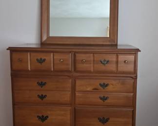 Chest Of Drawers With A Matching Mirror