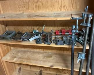 Lot Of Clamps, Vice Grips  Pipe Cutter