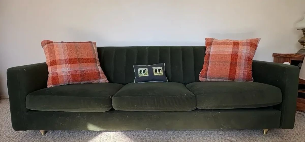  01 Velvet Green Sofa